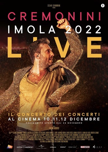 Poster film Cremonini Imola 2022 Live