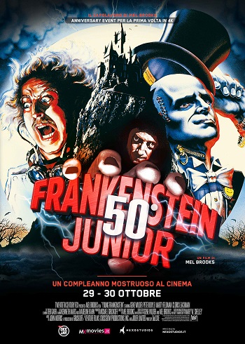 Poster film Frankenstein Junior 50° anniversario